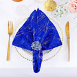 Velvet Dinner Napkins 20x20 Royal Blue