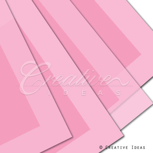 22" X 22" Bold Border Floral Wrap-20 Pcs (Light Pink)