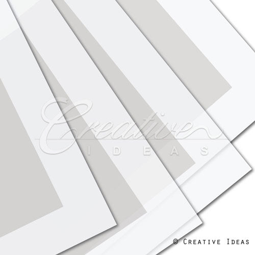 22" X 22" Bold Border Floral Wrap-20 Pcs (White)