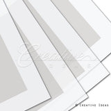 22" X 22" Bold Border Floral Wrap-20 Pcs (White)
