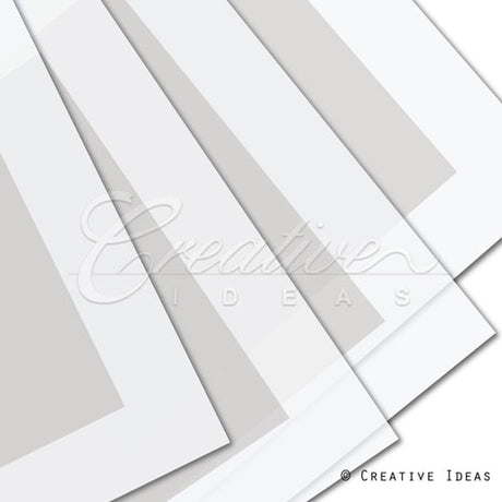 22" X 22" Bold Border Floral Wrap-20 Pcs (White)