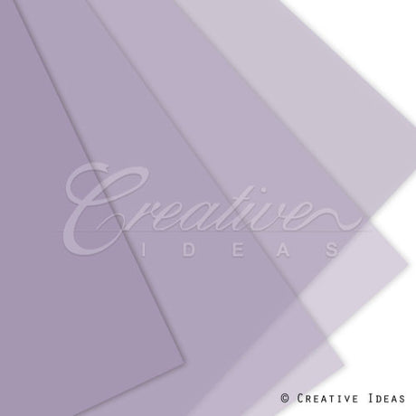 22" X 22" Translucent Floral Wrap-20 Pcs (Lavender)