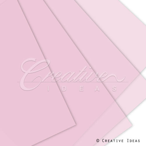 22" X 22" Translucent Floral Wrap-20 Pcs (Light Pink)