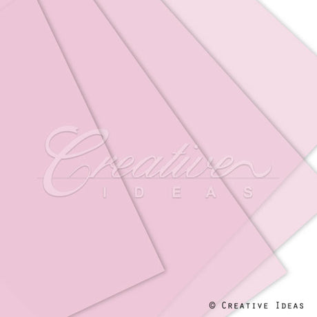 22" X 22" Translucent Floral Wrap-20 Pcs (Light Pink)