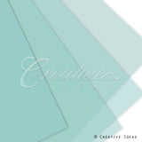 22" X 22" Translucent Floral Wrap-20 Pcs (Tropic Blue)