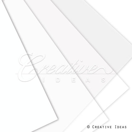 22" X 22" Translucent Floral Wrap-20 Pcs (White)