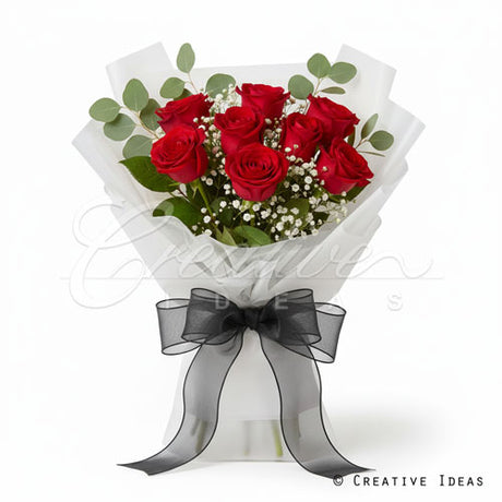 22" X 22" Translucent Floral Wrap-20 Pcs (White)