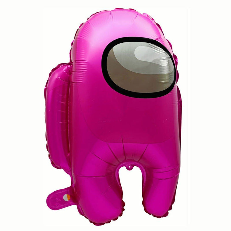 Foil Balloon Among Us Crewmate Pink 22 Inch