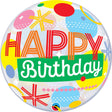 Bubble Balloon Birthday Circles & Dot Stripes