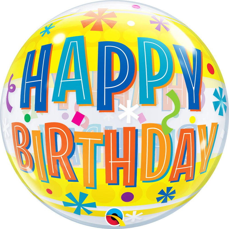 Bubble Balloon Birthday Fun & Yellow Bands