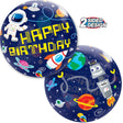 Bubble Balloon Birthday Outer Space
