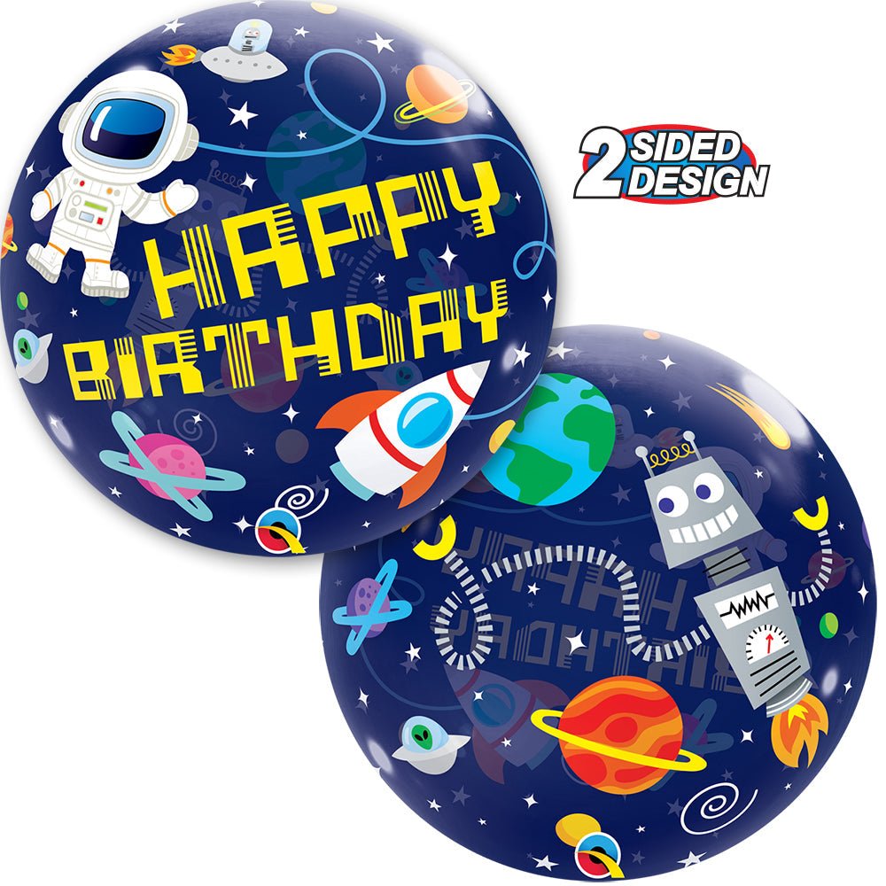 Bubble Balloon Birthday Outer Space