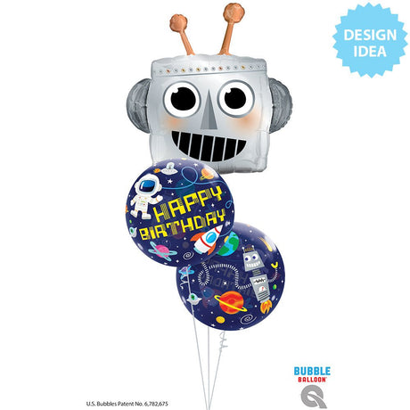 Bubble Balloon Birthday Outer Space