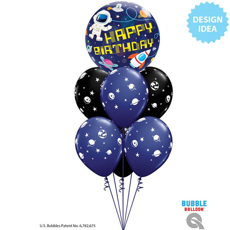 Bubble Balloon Birthday Outer Space