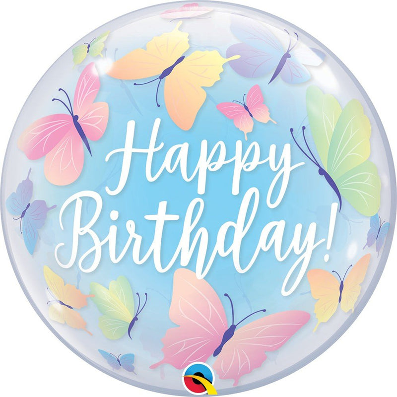 Bubble Balloon Birthday Soft Butterflies