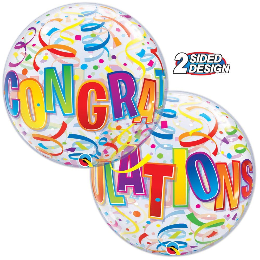 Bubble Balloon Congratulations Around 22 Inch