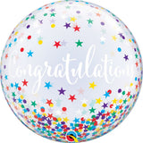 Bubble Balloon Congratulations Confetti Stars
