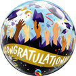 Bubble Balloon Congratulations Grad Caps 22 Inch