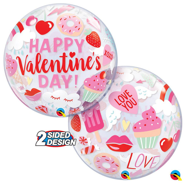 Valentine's Bubble Balloon 22 Inch