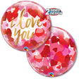 Bubble Balloon I Love You Paper Hearts