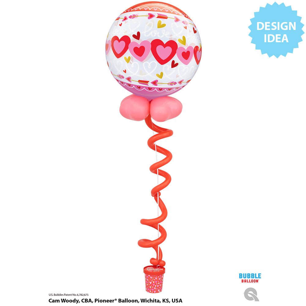 Bubble Balloon Love Connected Hearts