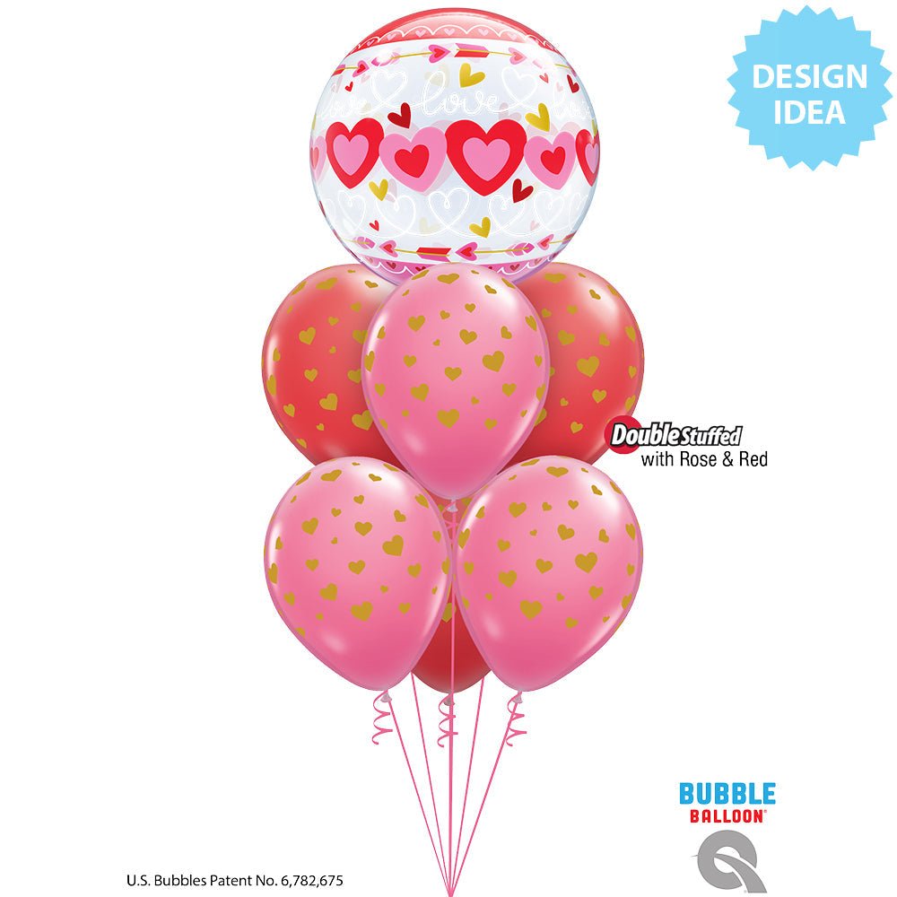 Bubble Balloon Love Connected Hearts