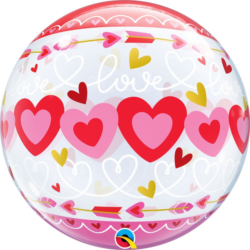 Bubble Balloon Love Connected Hearts