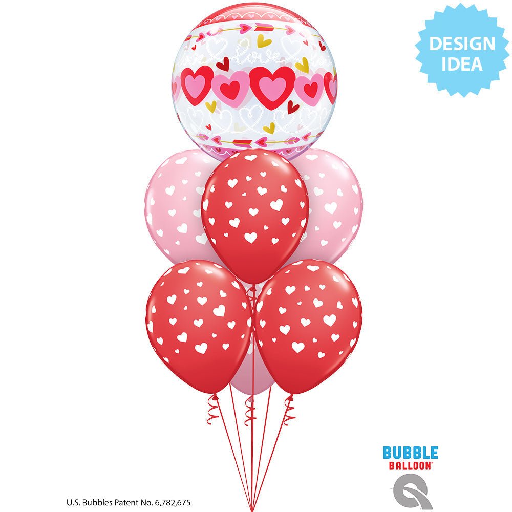 Bubble Balloon Love Connected Hearts