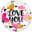 Bubble Balloon Love You Hearts & Arrow