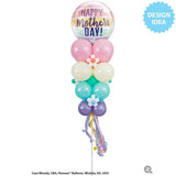 Bubble Balloon Mother's Day Pastel Stripes