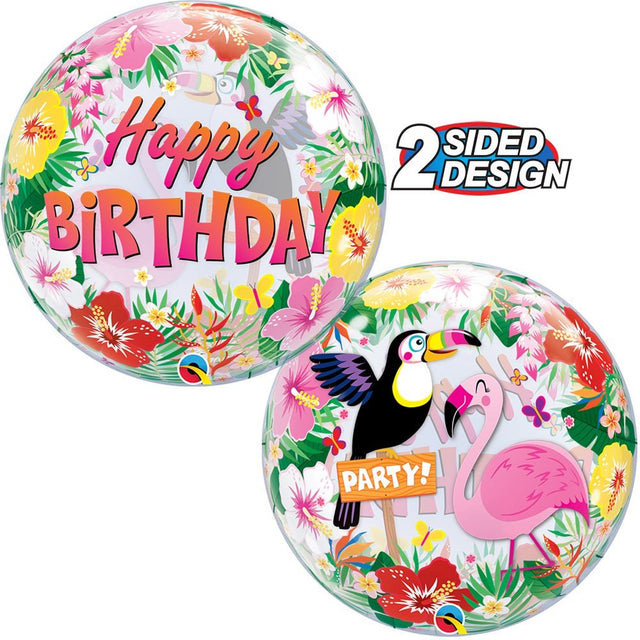 Bubble Balloon Tropical Birthday Party