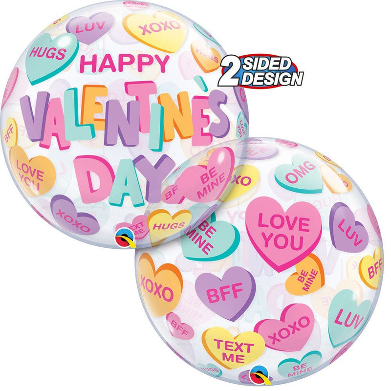 Bubble Balloon Valentine's Candy Hearts