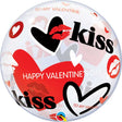 Bubble Balloon Valentine's Kisses & Hearts