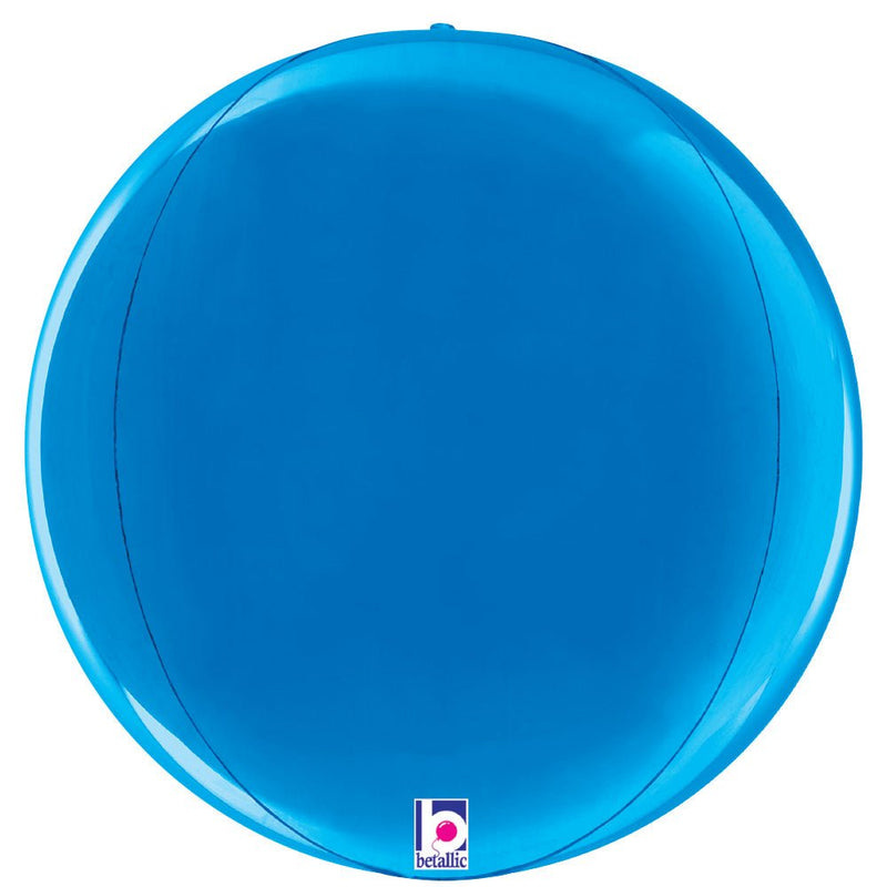 Foil Balloon Blue Globe 22 Inch