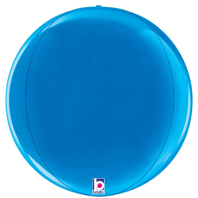 Foil Balloon Blue Globe 22 Inch
