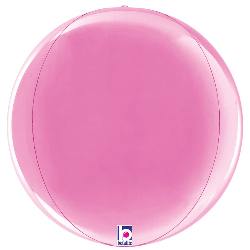 Foil Balloon Fuchsia Globe 22 Inch