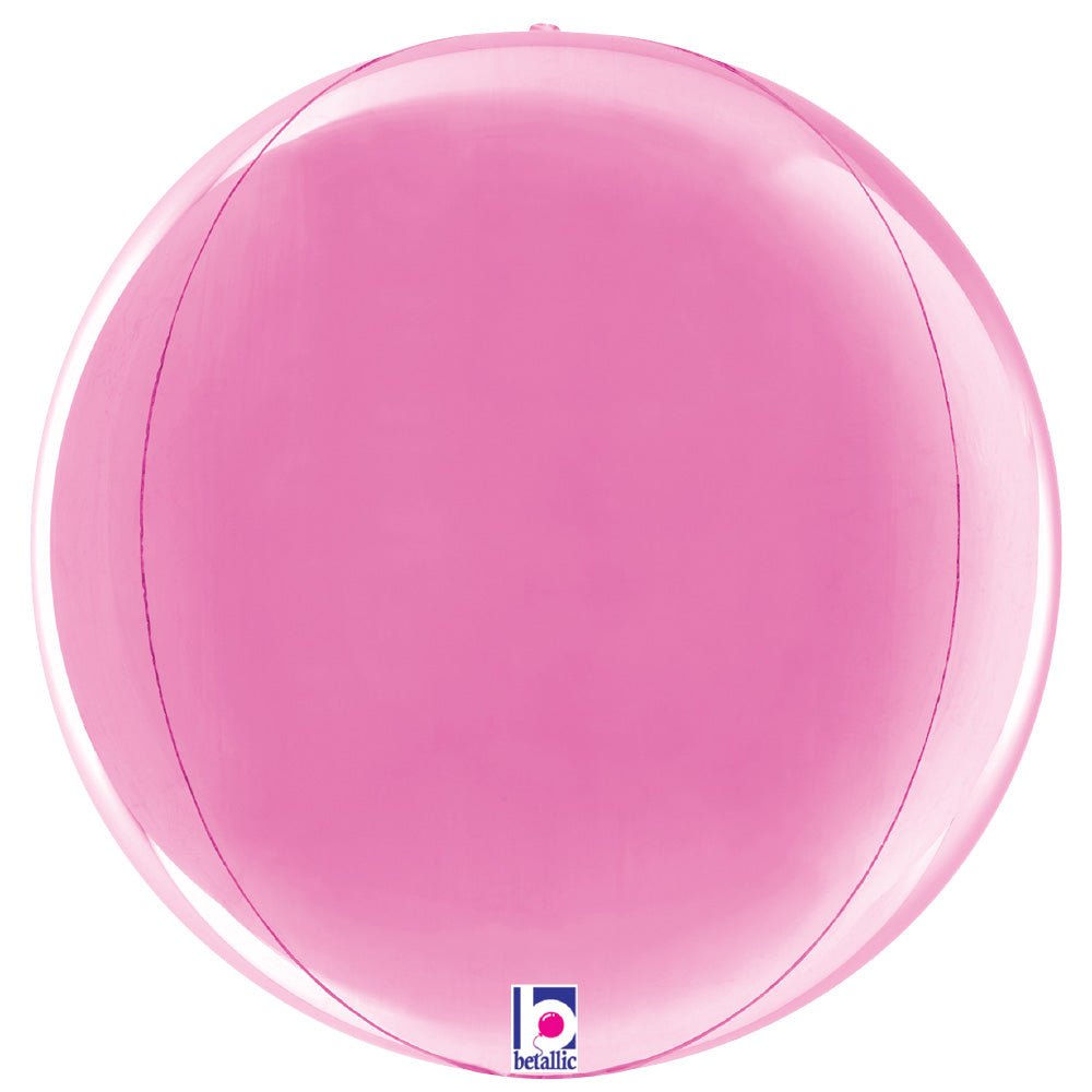 Foil Balloon Fuchsia Globe 22 Inch