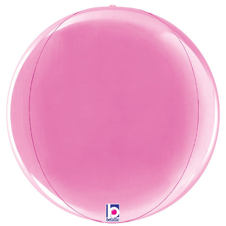 Foil Balloon Fuchsia Globe 22 Inch