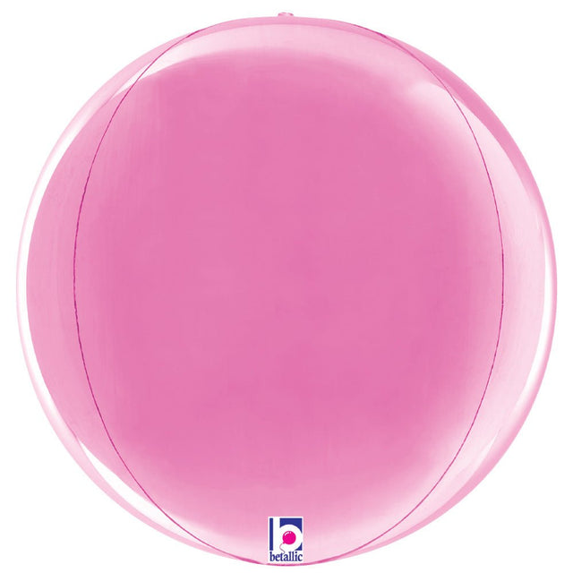 Foil Balloon Fuchsia Globe 22 Inch