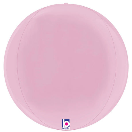 Foil Balloon 22 Inch Pastel Pink Globe