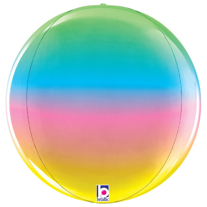 Foil Balloon Rainbow Globe 22 Inch