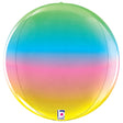Foil Balloon Rainbow Globe 22 Inch