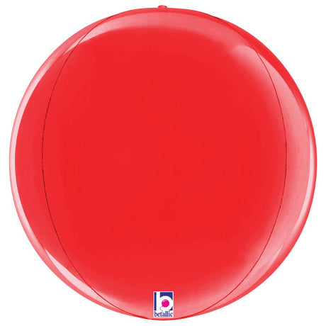 Foil Balloon Red Globe 22 Inch