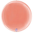 Foil Balloon Rose Gold Globe 22 Inch