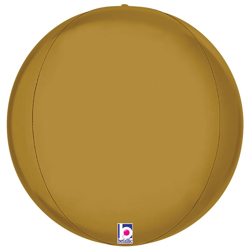 Foil Balloon 22 Inch Satin Gold Globe