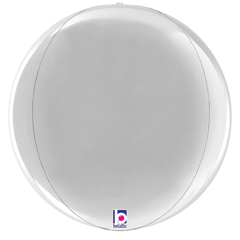 Silver Globe Foil Balloon 22 Inch
