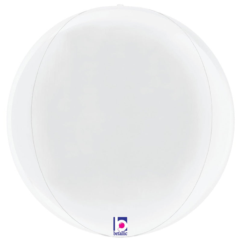 Foil Balloon 22 Inch White Globe