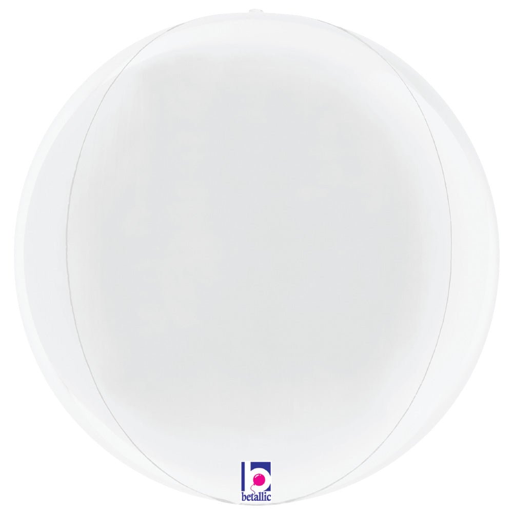 Foil Balloon 22 Inch White Globe