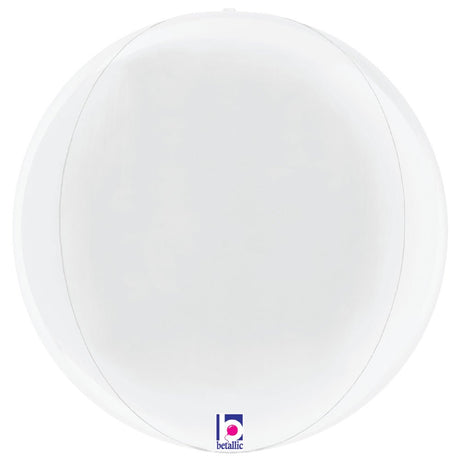 Foil Balloon 22 Inch White Globe