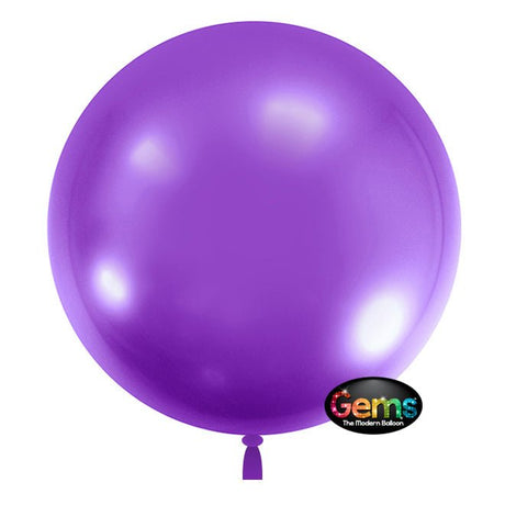 Plastic Balloon GEMS Grape Purple 22 Inch
